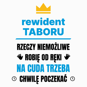 Rewident Taboru Rzeczy Niemożliwe Robię Od Ręki - Poduszka Biała