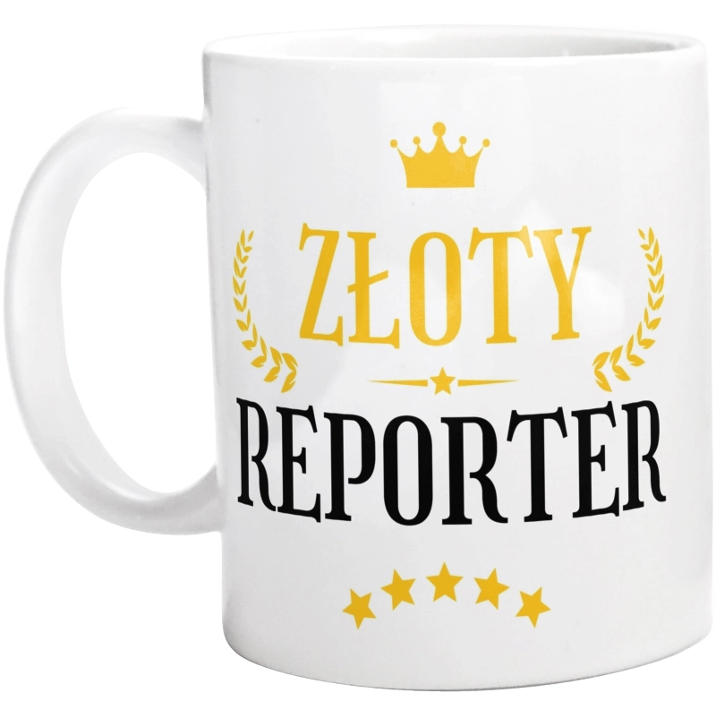 Złoty Reporter - Kubek Biały