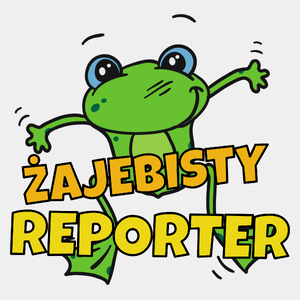 Żajebisty Reporter - Męska Koszulka Biała