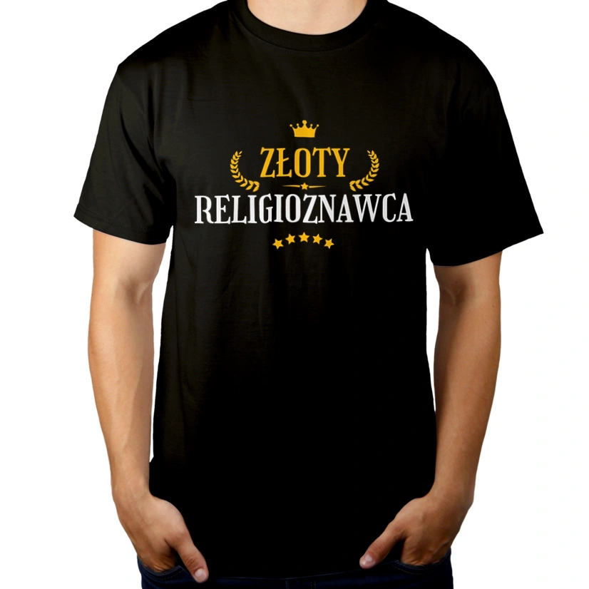 Złoty Religioznawca - Męska Koszulka Czarna