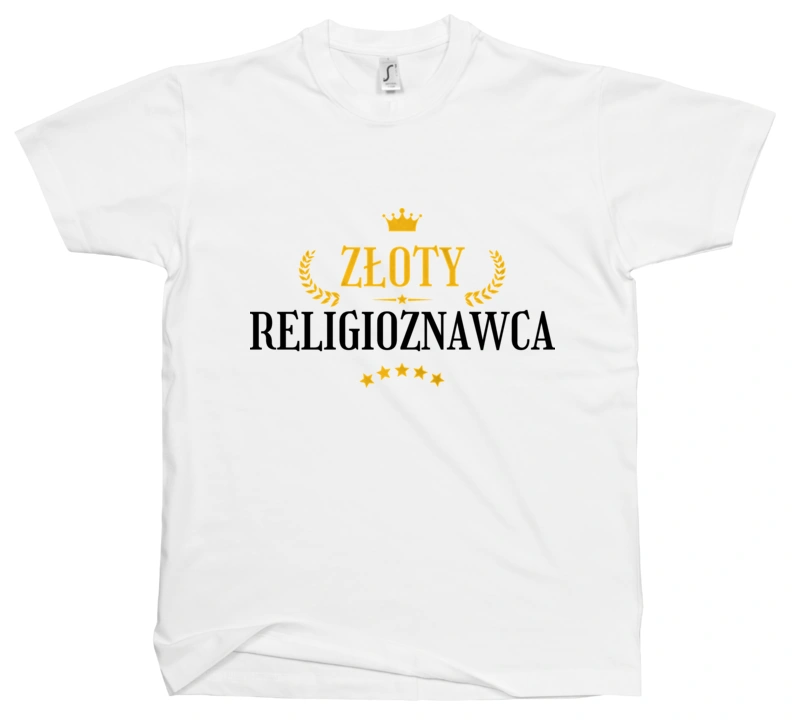 Złoty Religioznawca - Męska Koszulka Biała