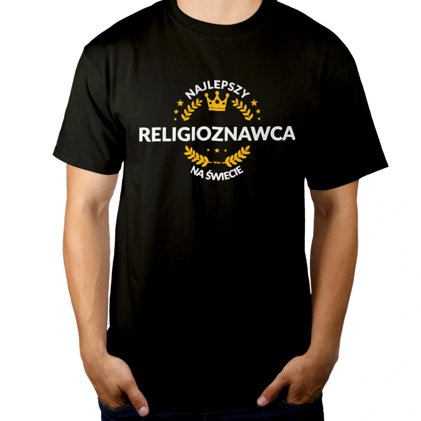 Najlepszy Religioznawca Na Świecie - Męska Koszulka Czarna