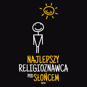 Najlepszy Religioznawca Pod Słońcem - Męska Koszulka Czarna