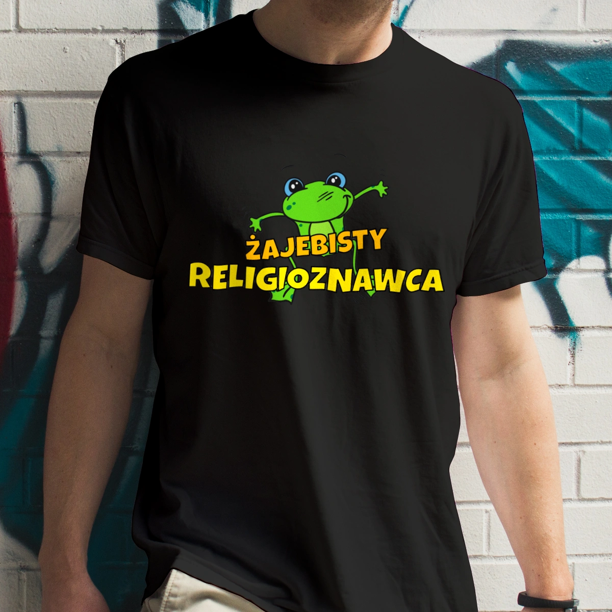 Żajebisty Religioznawca - Męska Koszulka Czarna