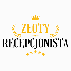 Złoty Recepcjonista - Poduszka Biała