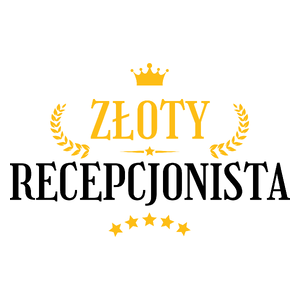 Złoty Recepcjonista - Kubek Biały