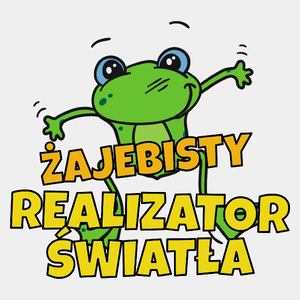 Żajebisty Realizator Światła - Męska Koszulka Biała