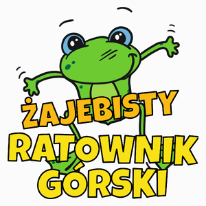 Żajebisty Ratownik Górski - Poduszka Biała