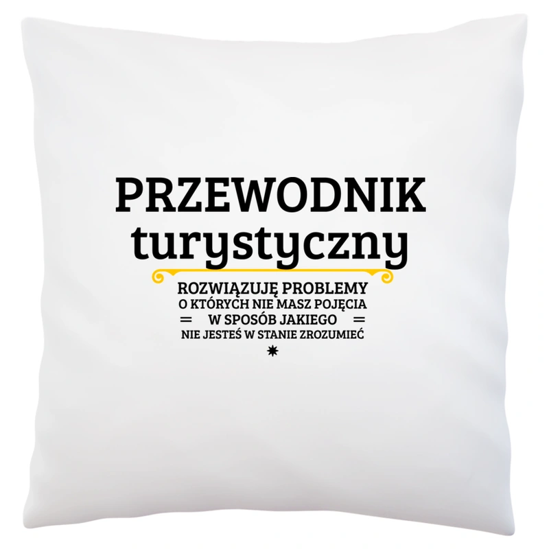 Przewodnik Turystyczny - Rozwiązuje Problemy O Których Nie Masz Pojęcia - Poduszka Biała