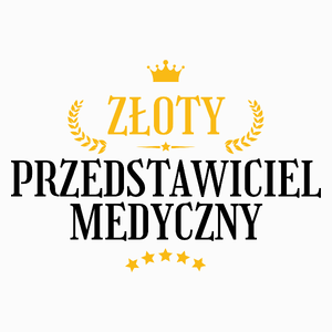 Złoty Przedstawiciel Medyczny - Poduszka Biała