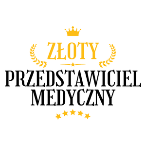 Złoty Przedstawiciel Medyczny - Kubek Biały