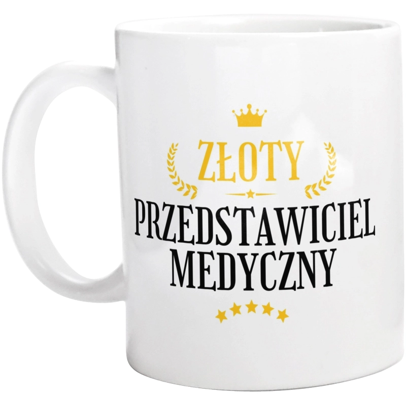 Złoty Przedstawiciel Medyczny - Kubek Biały