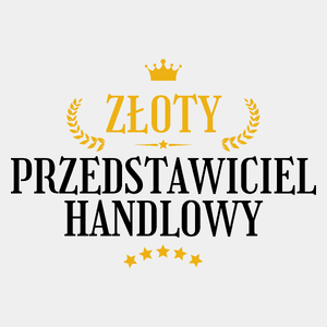 Złoty Przedstawiciel Handlowy - Męska Koszulka Biała