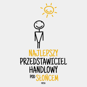 Najlepszy Przedstawiciel Handlowy Pod Słońcem - Męska Koszulka Biała