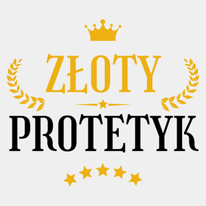 Złoty Protetyk - Męska Koszulka Biała