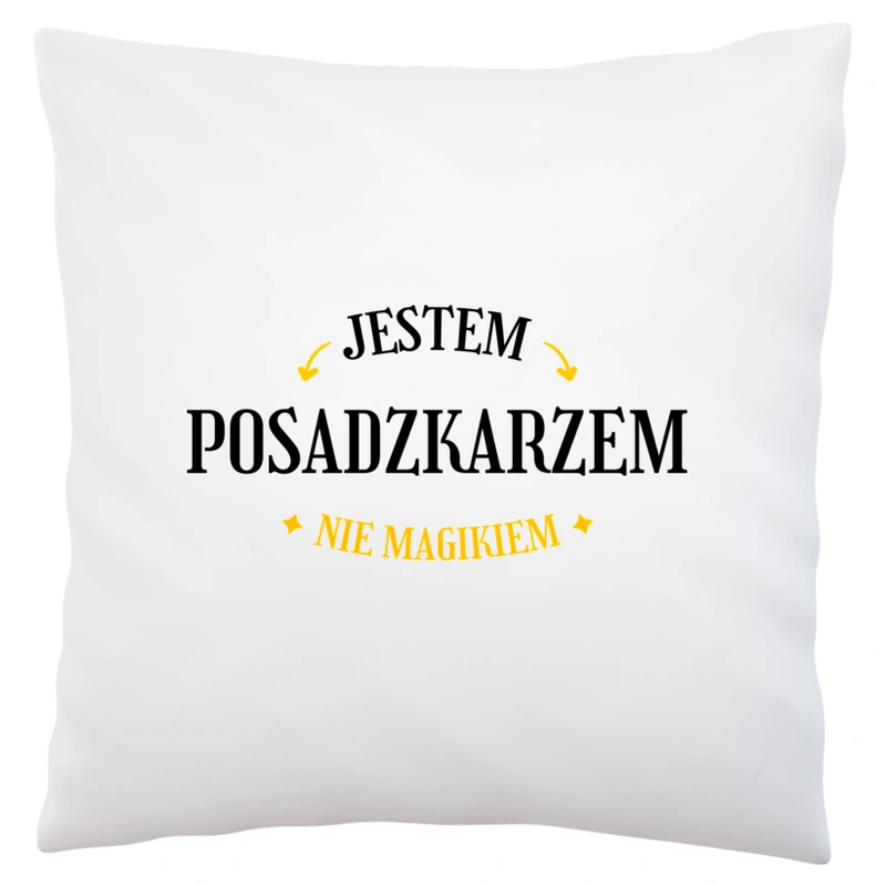 Jestem Posadzkarzem Nie Magikiem - Poduszka Biała