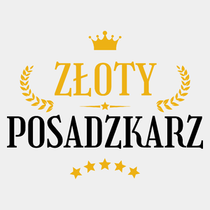 Złoty Posadzkarz - Męska Koszulka Biała