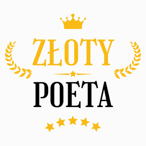 Złoty Poeta - Poduszka Biała