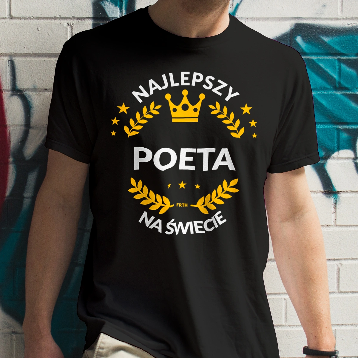 Najlepszy Poeta Na Świecie - Męska Koszulka Czarna