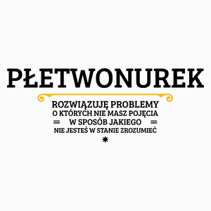 Płetwonurek - Rozwiązuje Problemy O Których Nie Masz Pojęcia - Poduszka Biała