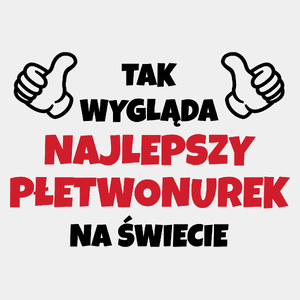 Tak Wygląda Najlepszy Płetwonurek Na Świecie - Męska Koszulka Biała