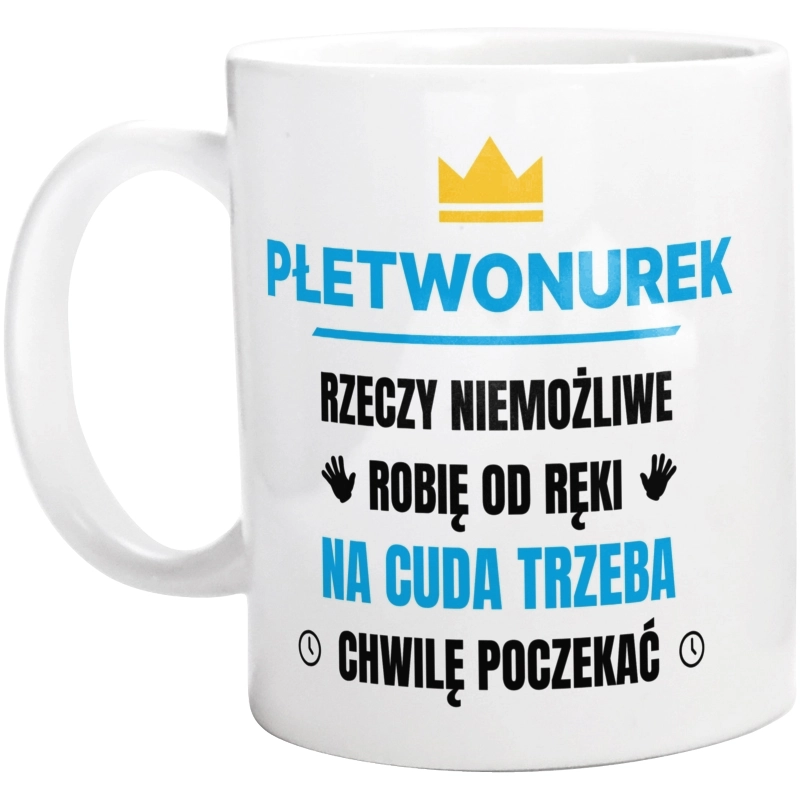 Płetwonurek Rzeczy Niemożliwe Robię Od Ręki - Kubek Biały