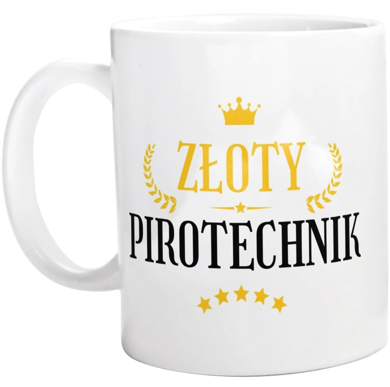 Złoty Pirotechnik - Kubek Biały