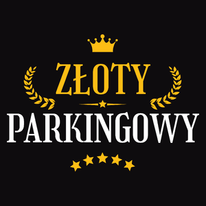 Złoty Parkingowy - Męska Koszulka Czarna