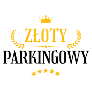 Złoty Parkingowy - Kubek Biały