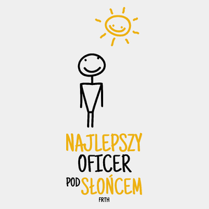 Najlepszy Oficer Pod Słońcem - Męska Koszulka Biała