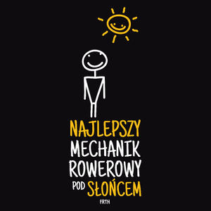 Najlepszy Mechanik Rowerowy Pod Słońcem - Męska Koszulka Czarna