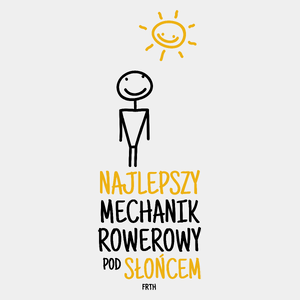 Najlepszy Mechanik Rowerowy Pod Słońcem - Męska Koszulka Biała