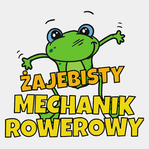 Żajebisty Mechanik Rowerowy - Męska Koszulka Biała