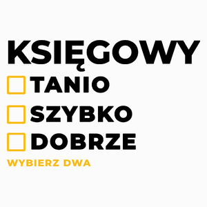 Szybko Tanio Dobrze Księgowy - Poduszka Biała