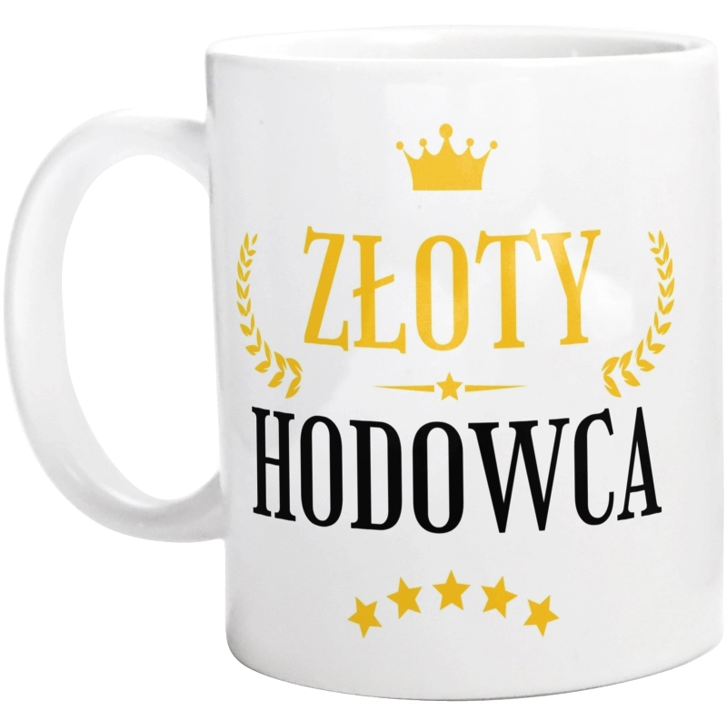 Złoty Hodowca - Kubek Biały