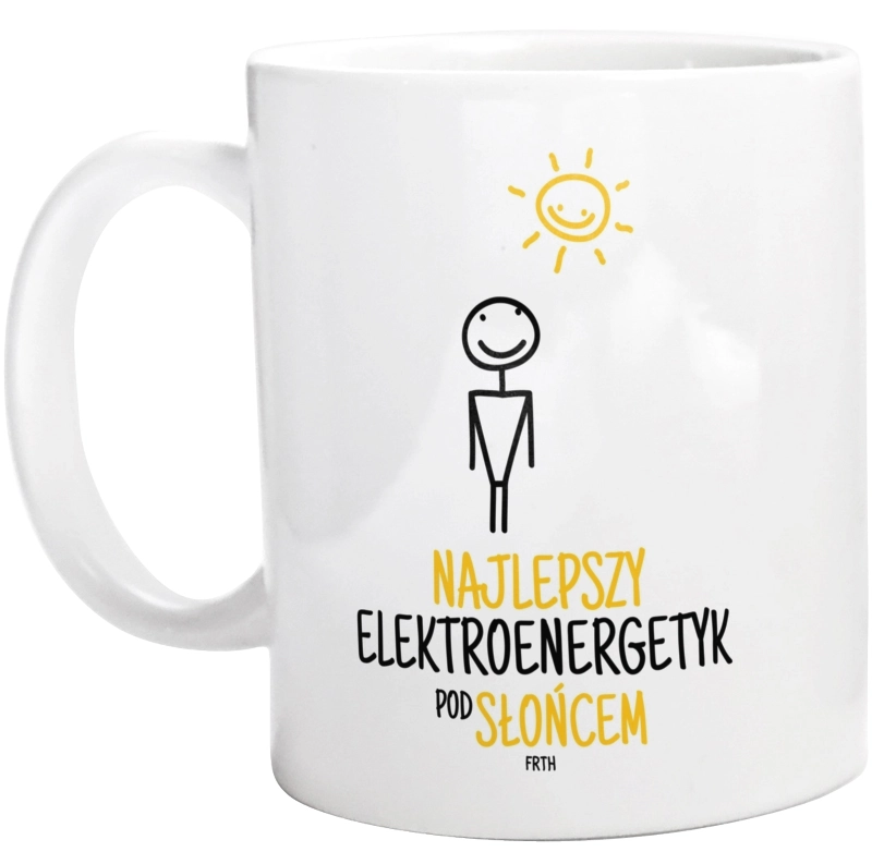 Najlepszy Elektroenergetyk Pod Słońcem - Kubek Biały