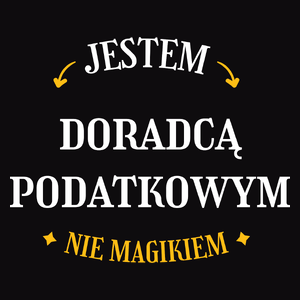 Jestem Doradcą Podatkowym Nie Magikiem - Męska Koszulka Czarna