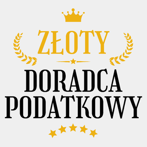 Złoty Doradca Podatkowy - Męska Koszulka Biała