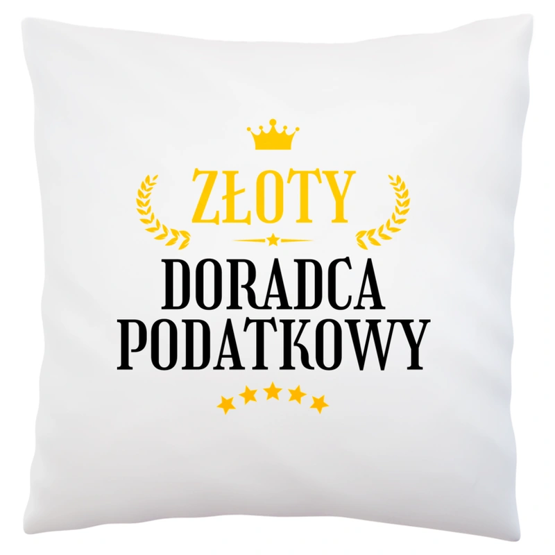 Złoty Doradca Podatkowy - Poduszka Biała