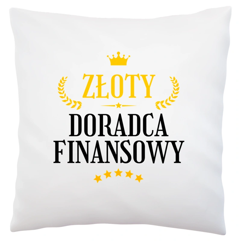 Złoty Doradca Finansowy - Poduszka Biała