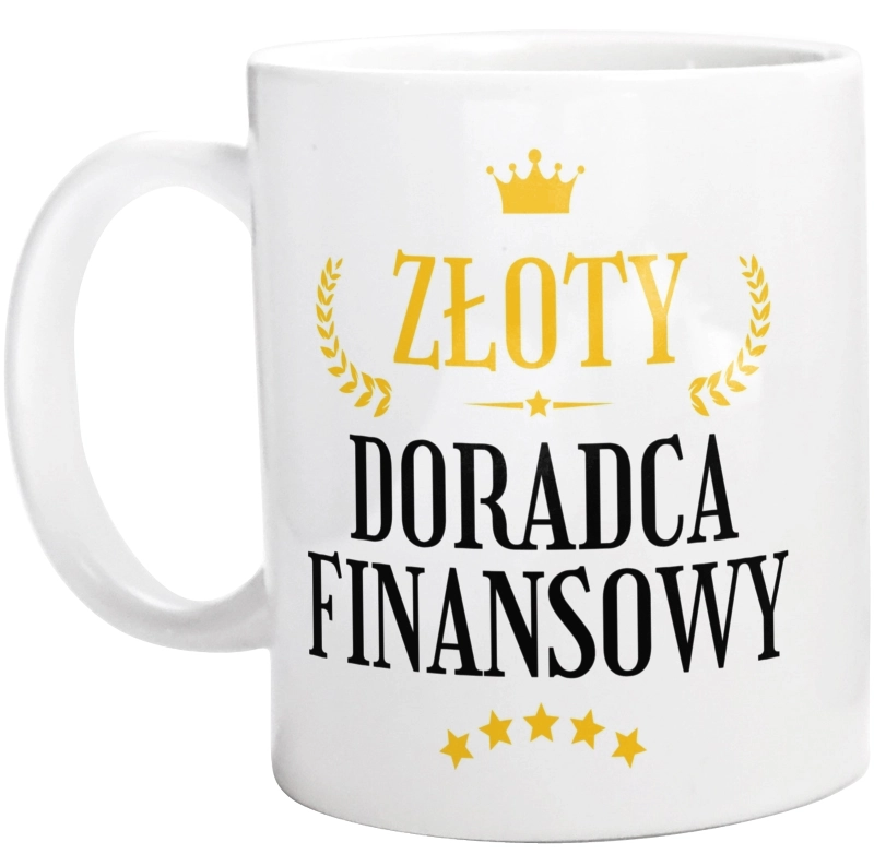 Złoty Doradca Finansowy - Kubek Biały