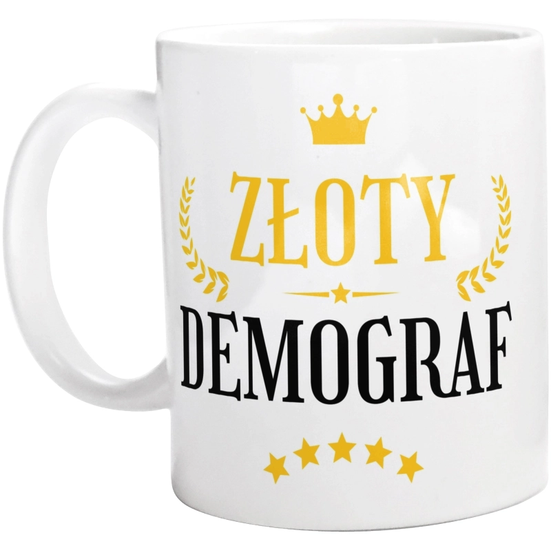 Złoty Demograf - Kubek Biały