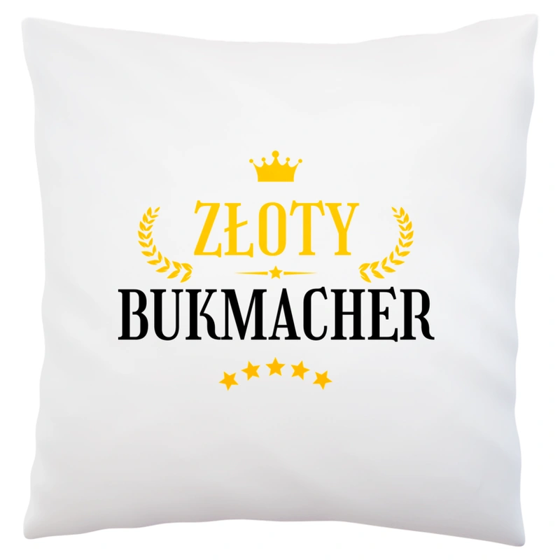 Złoty Bukmacher - Poduszka Biała