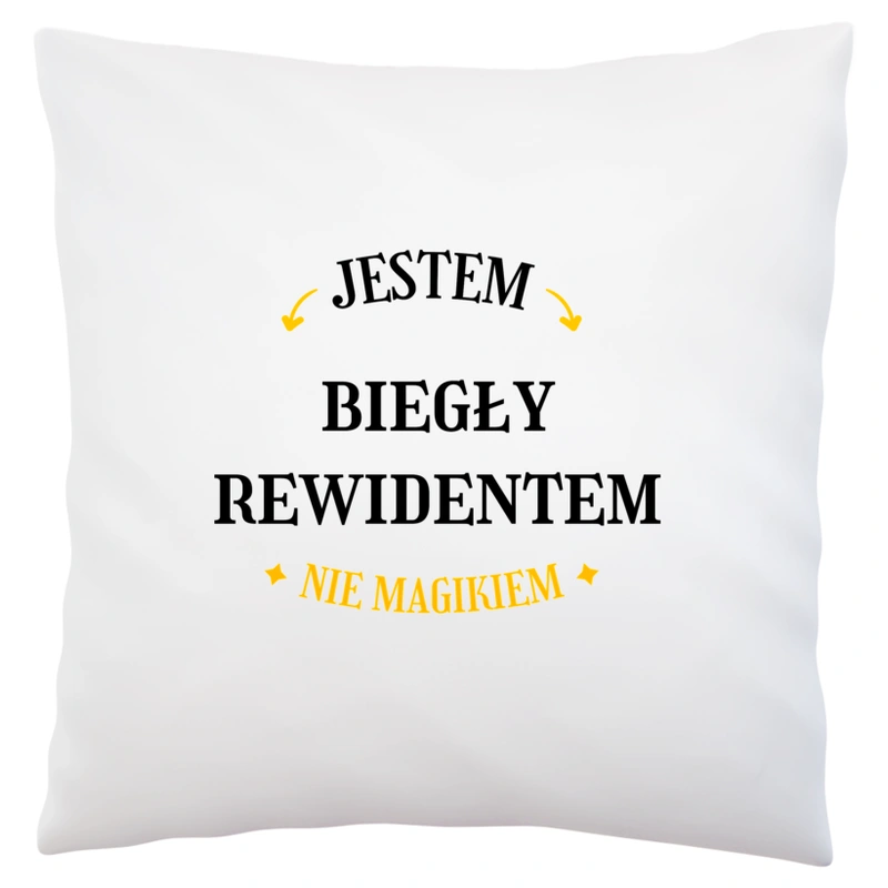 Jestem Biegły Rewidentem Nie Magikiem - Poduszka Biała