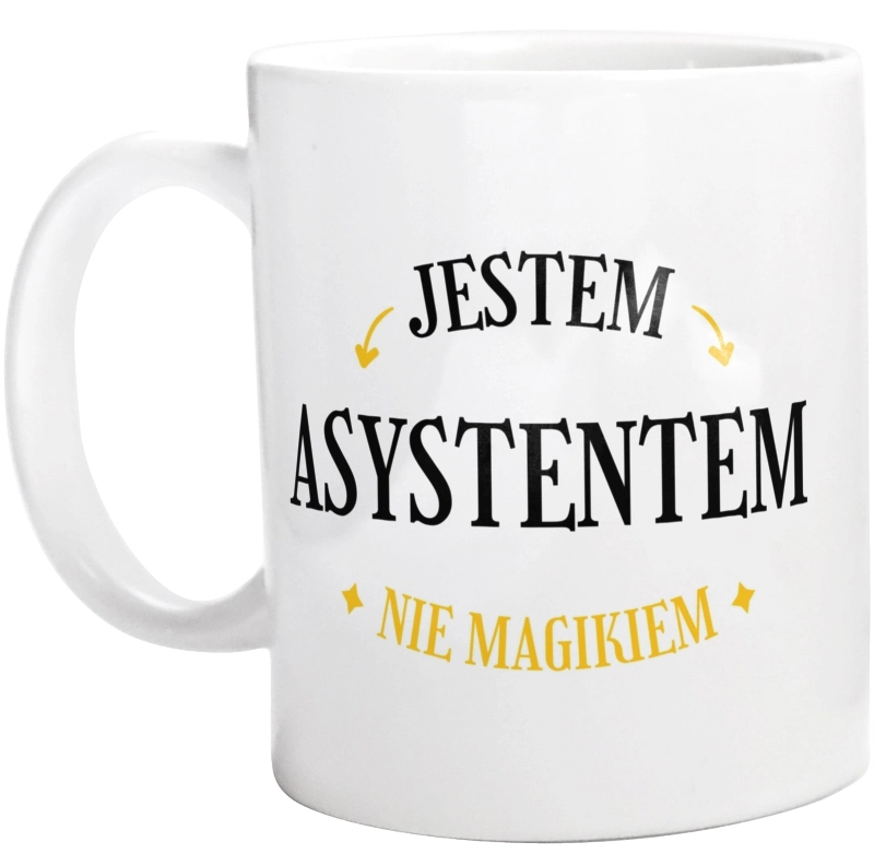 Jestem Asystentem Nie Magikiem - Kubek Biały