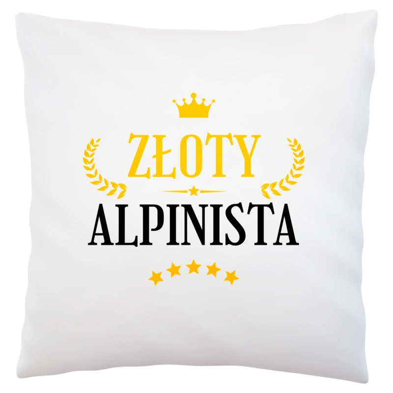 Złoty Alpinista - Poduszka Biała