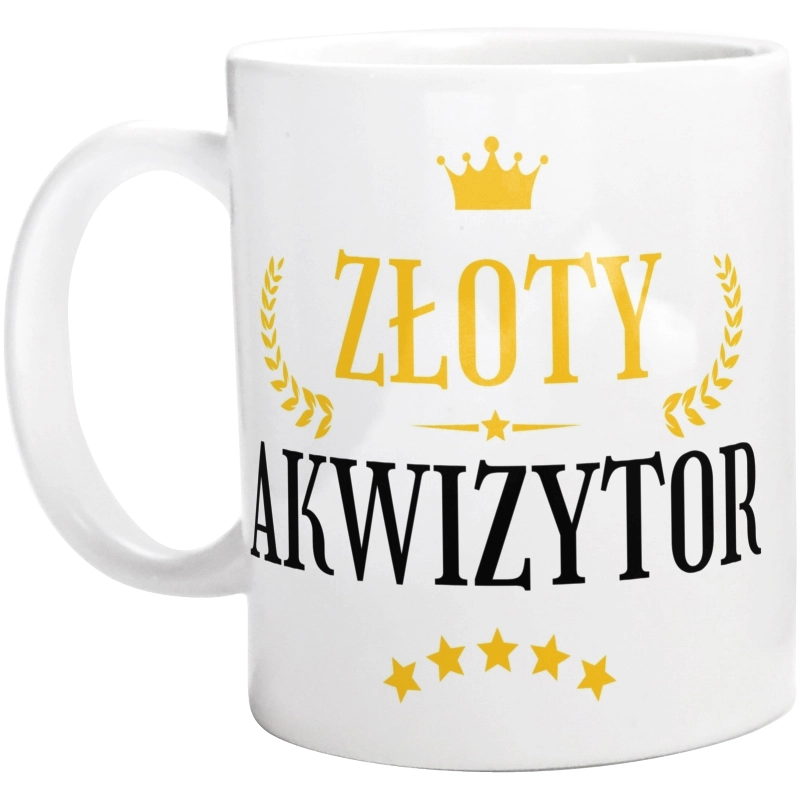 Złoty Akwizytor - Kubek Biały