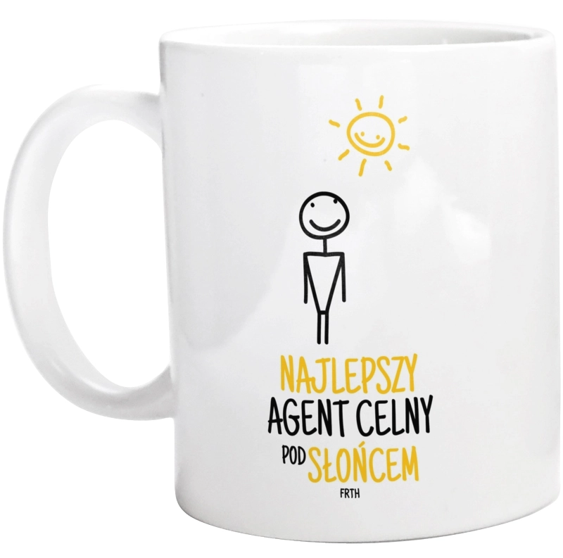 Najlepszy Agent Celny Pod Słońcem - Kubek Biały