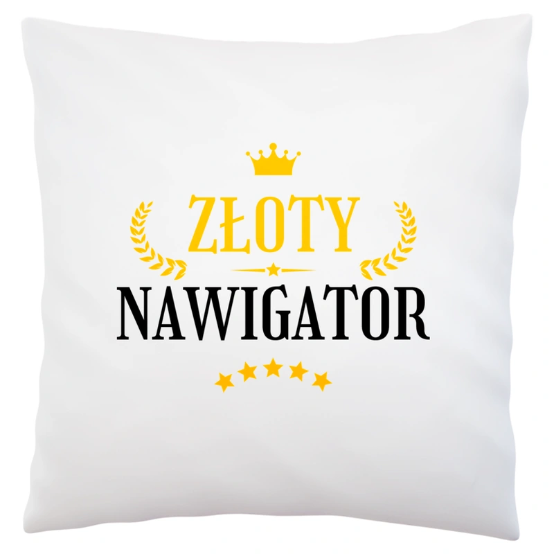 Złoty Nawigator - Poduszka Biała