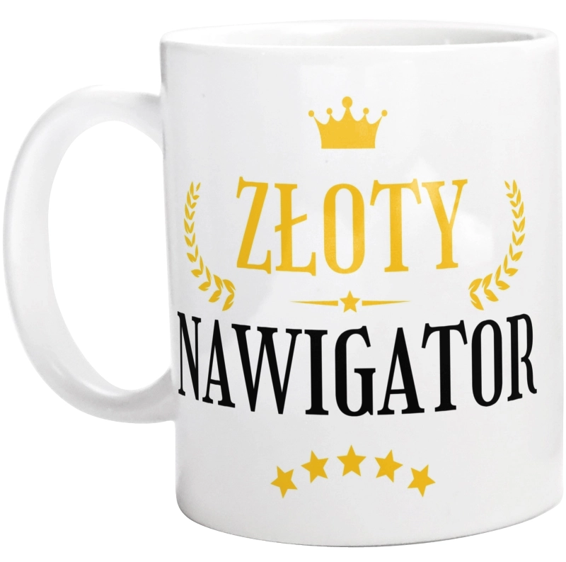 Złoty Nawigator - Kubek Biały